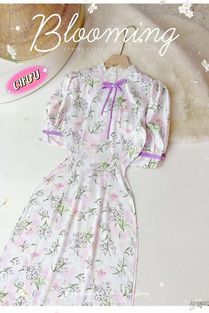 Áo Dài Ngọc Diệp+PK AD1603 (áo lẻ)