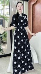 Áo Dài Ren Hoa Mai Nở AD1668 (áo lẻ)