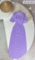 Áo Dài Ren Hoa Mai Nở AD1668 (áo lẻ)