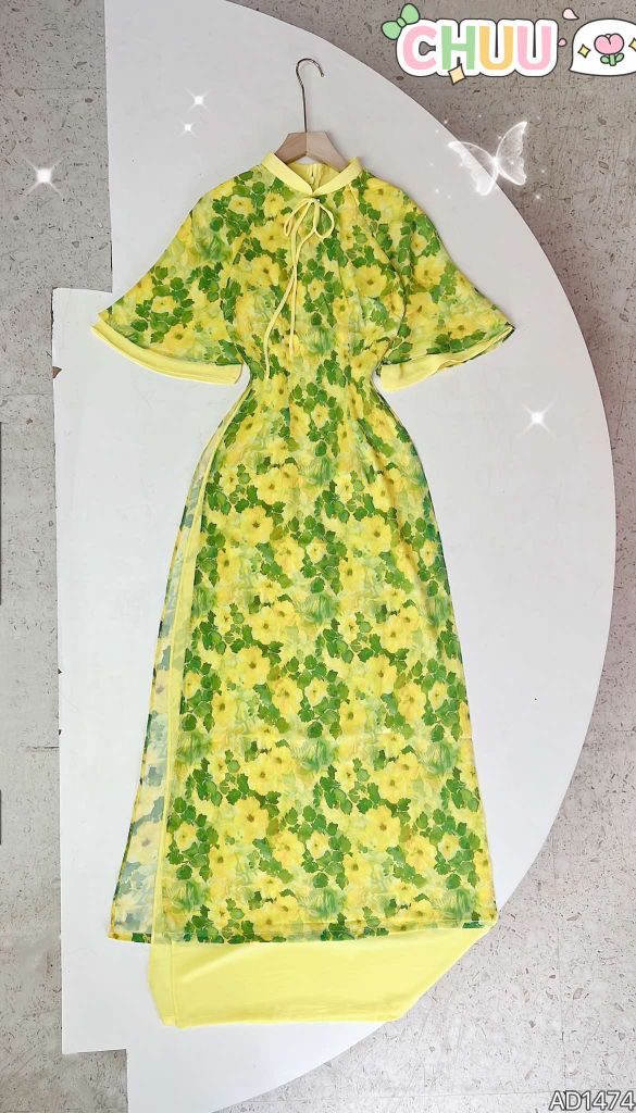 Áo Dài 4T Kiều Nguyệt Nga AD1474 (áo lẻ)