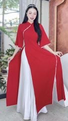 Áo Dài Tà Xéo Sương Mai AD2715 (áo lẻ)
