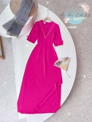 Áo Dài Tằm Gãy Nút Bọc Đôi AD1519 (áo lẻ)