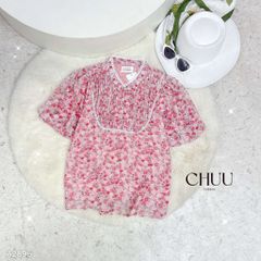 Áo Hoa Cổ Trụ Pi A2896