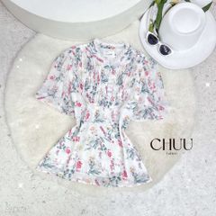 Áo Hoa Cổ Trụ Pi A2896