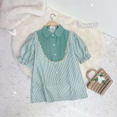 Áo Sọc Thêu Dây Hoa A2890