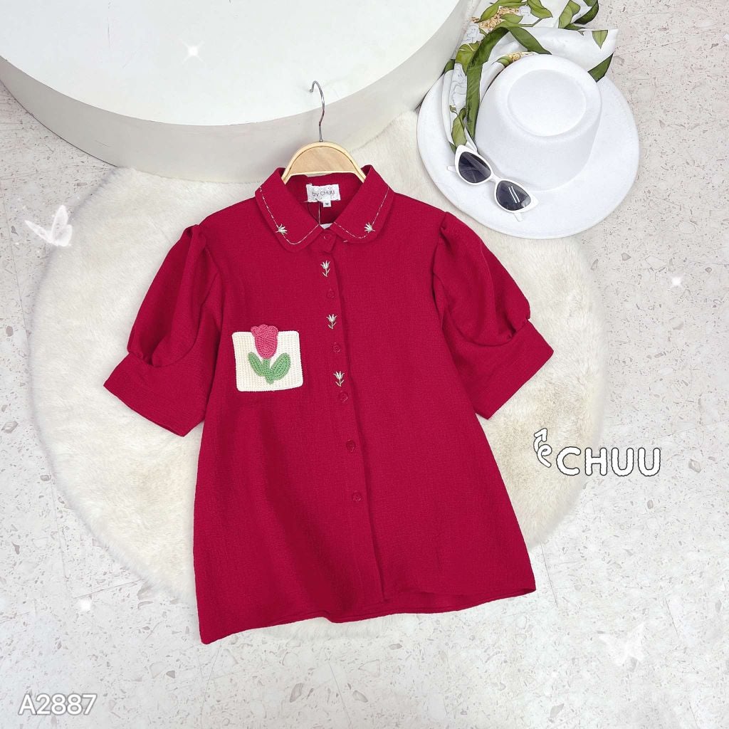 Áo Sơ Mi Túi Len Tulip A2887
