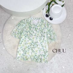 Áo Hoa Cổ Trụ Pi A2896