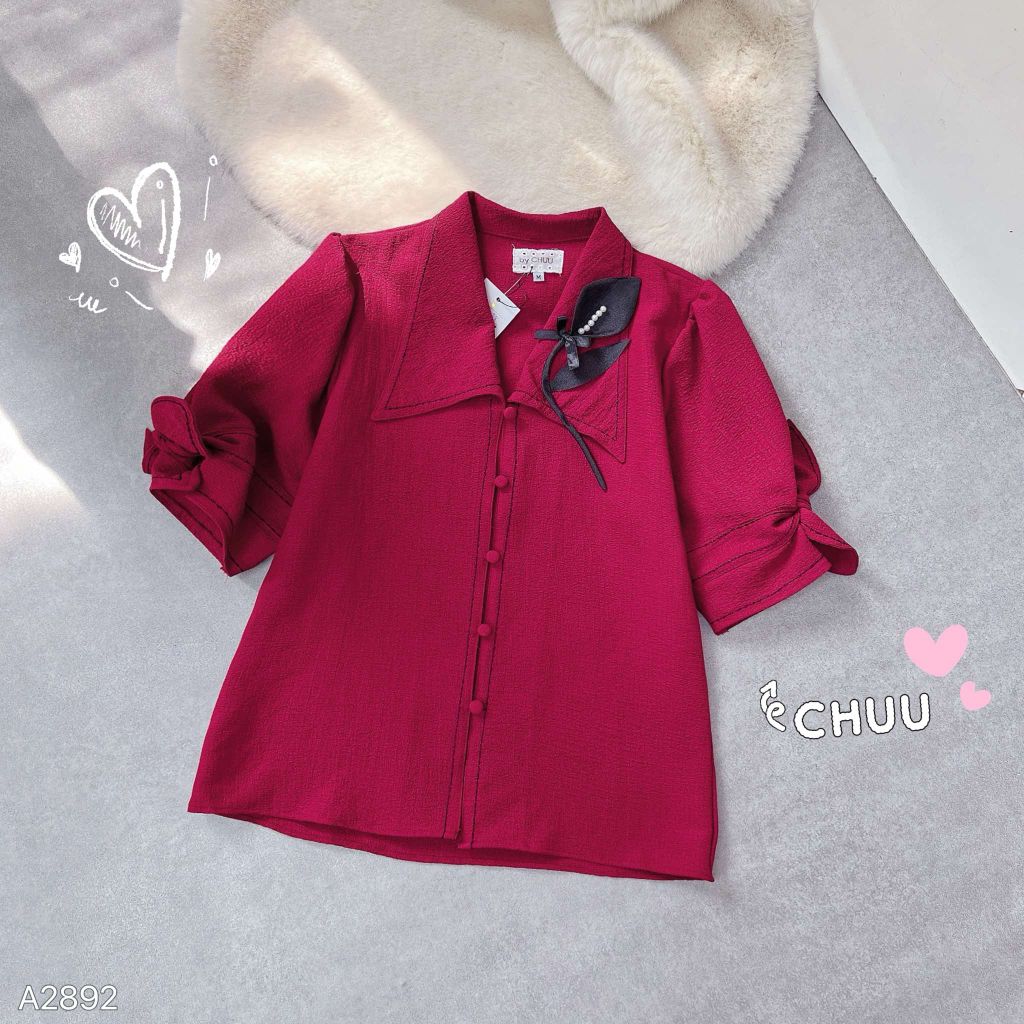 Áo Sơ Mi Tulip Đen A2892