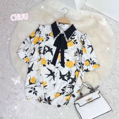 Áo Sơ Mi Cổ Màu Cột Nơ TN (PK) A2865