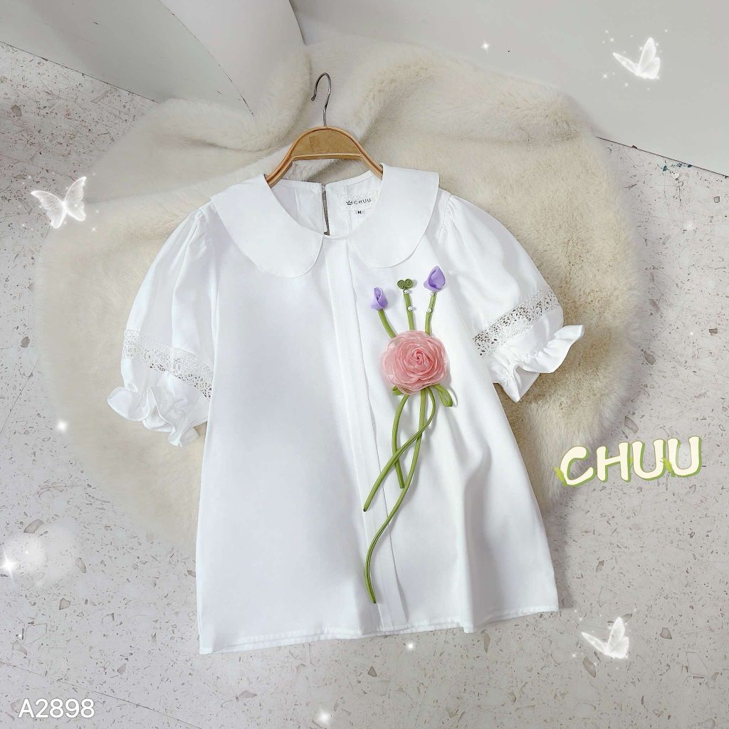 Áo Hoa Hồng Tâm A2898