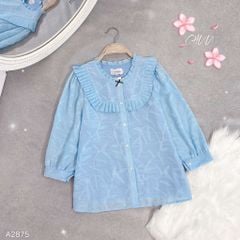 Áo Sơ Mi Lá Trúc Nhỏ A2875