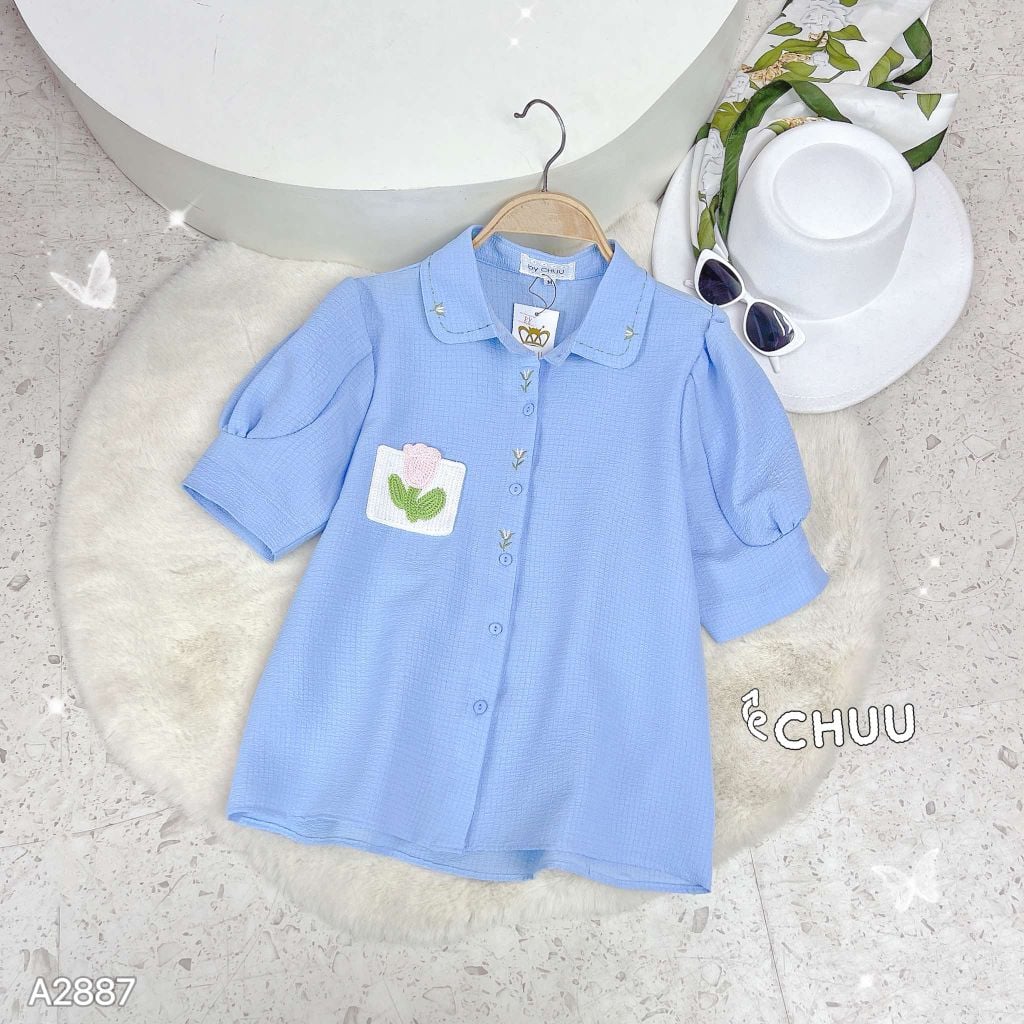 Áo Sơ Mi Túi Len Tulip A2887