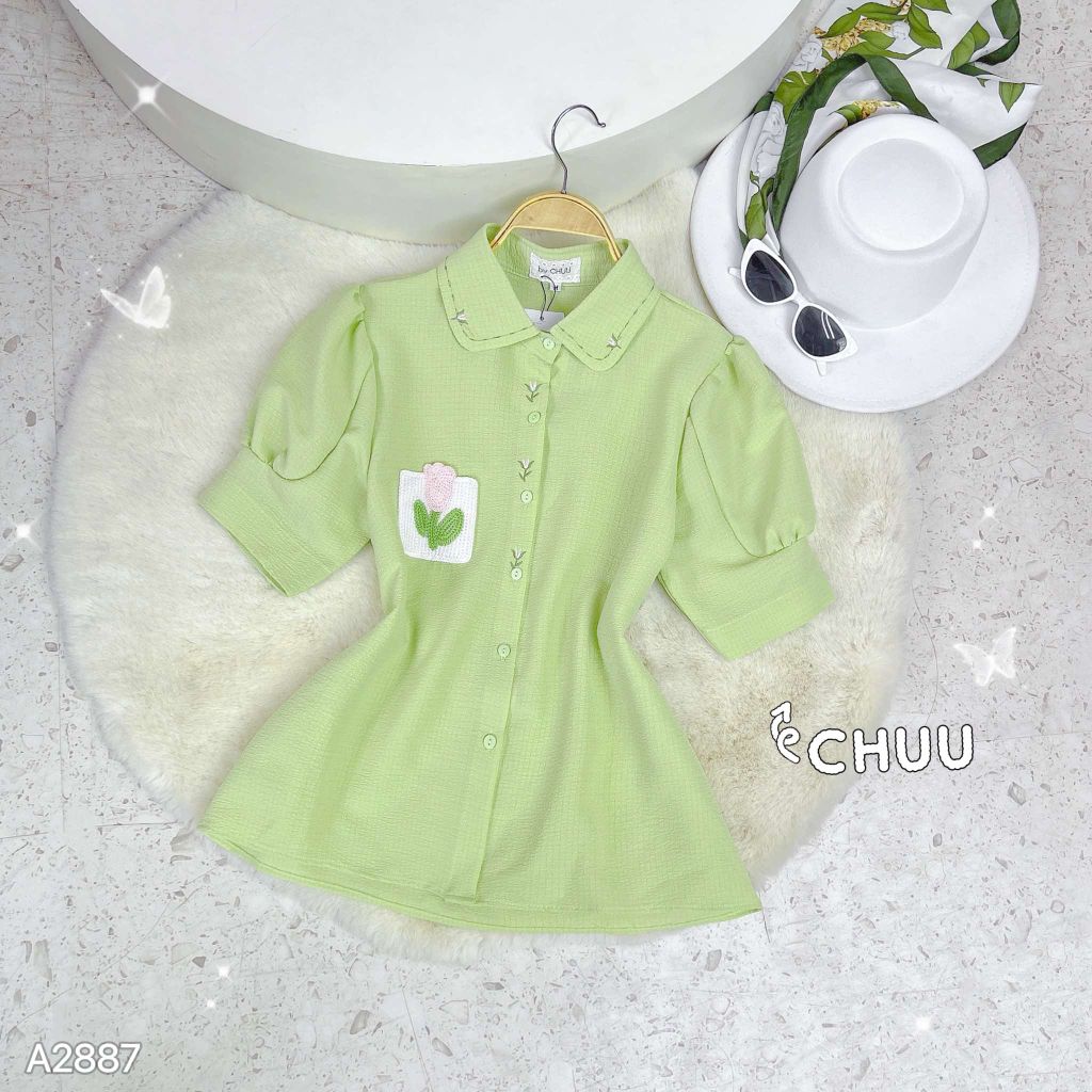 Áo Sơ Mi Túi Len Tulip A2887