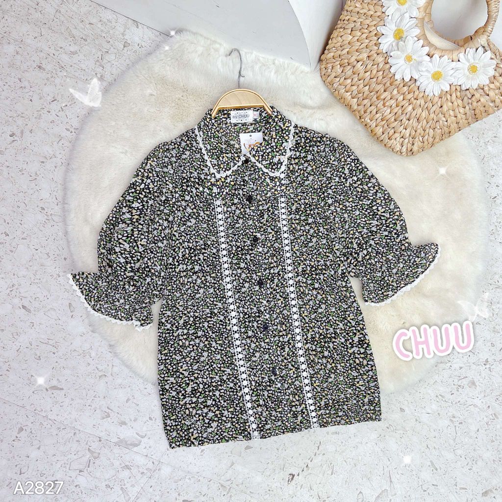 Áo Ren Đôi Cổ Tie A2827