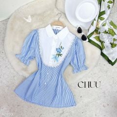 Áo Sơ Mi Sọc Cành Trúc A2899