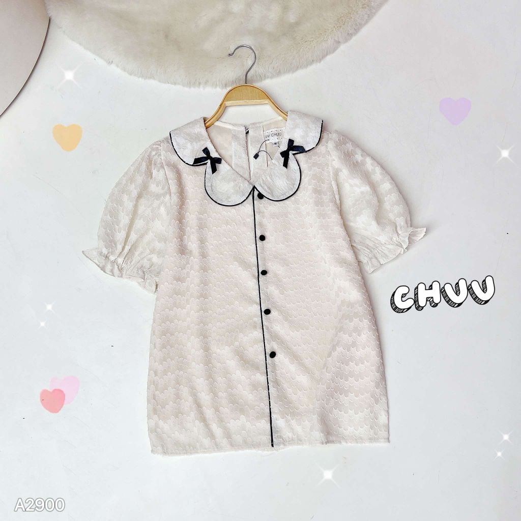 Áo Sơ Mi Cổ Vòm A2900