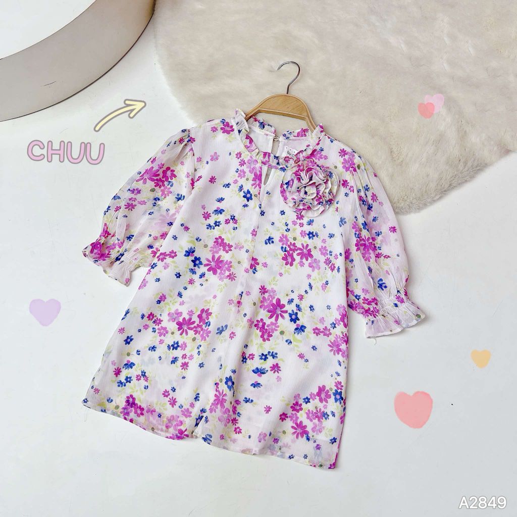 Áo Hoa Giấy Mặt Trăng AT9002.2849