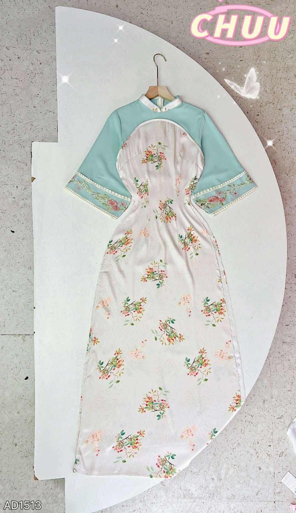 Áo Dài Tay Ren Tô Châu AD1513 (áo lẻ)