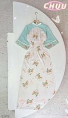 Áo Dài Tay Ren Tô Châu AD1513 (áo lẻ)