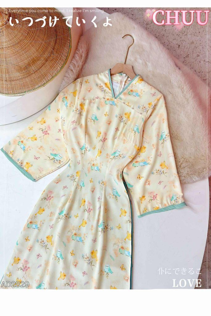 Áo Dài Cổ Pháp Phục AD2797 (áo lẻ)