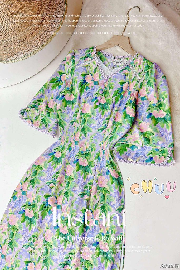 Áo Dài Punny May Mắn AD2818 (áo lẻ)