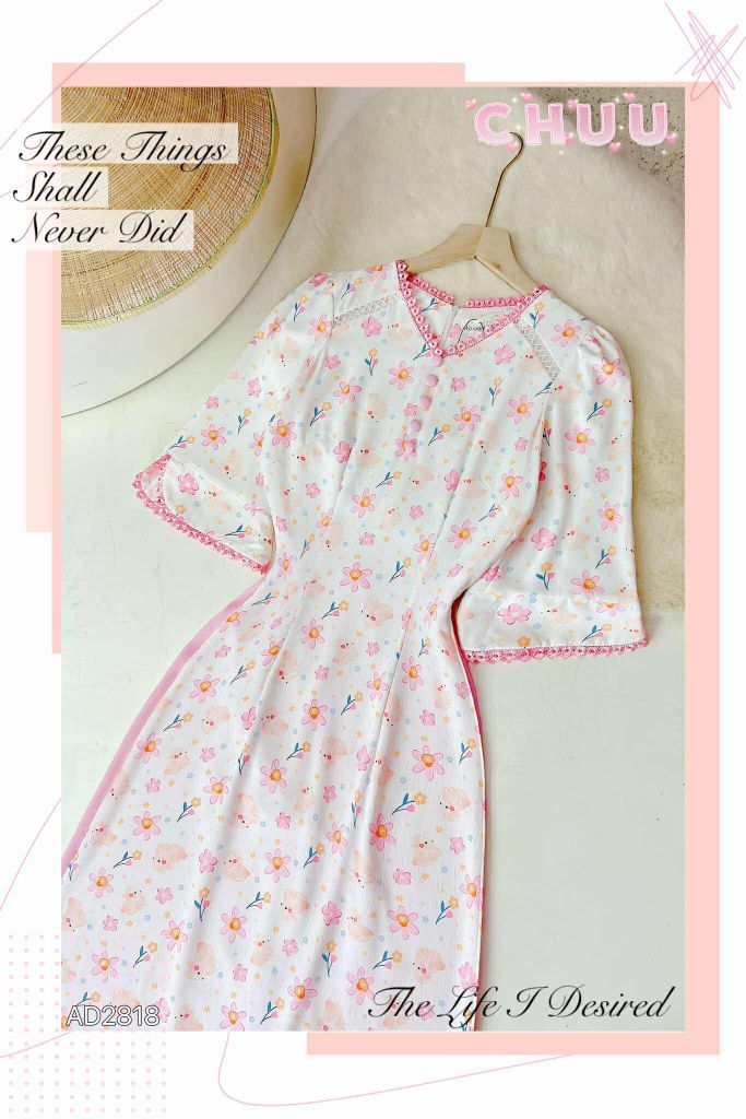 Áo Dài Punny May Mắn AD2818 (áo lẻ)