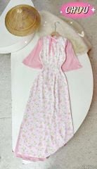 Áo Dài Cành Vàng Lá Ngọc AD9002.1604 (áo lẻ)