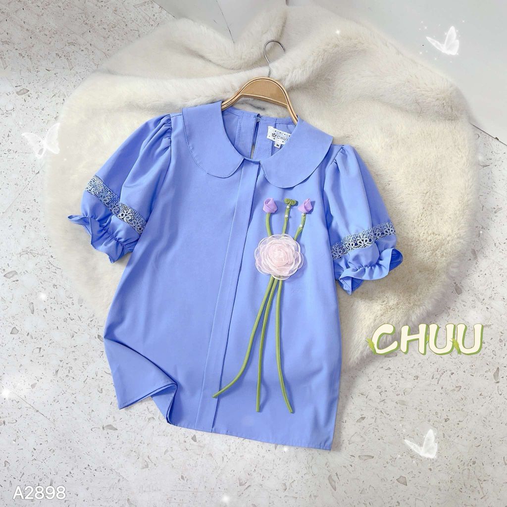 Áo Hoa Hồng Tâm A2898