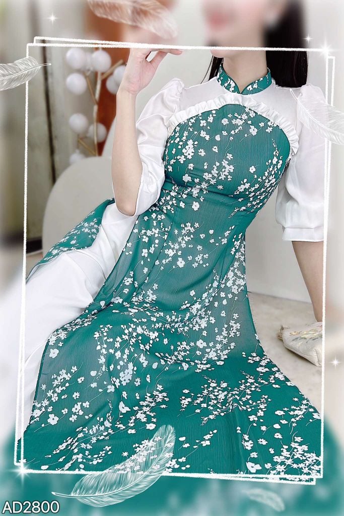 Áo Dài Mâm Xôi 4T AD2800 (áo lẻ)