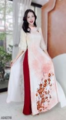 Áo Dài Viền Bí Ánh Hào AD2775 (áo lẻ)