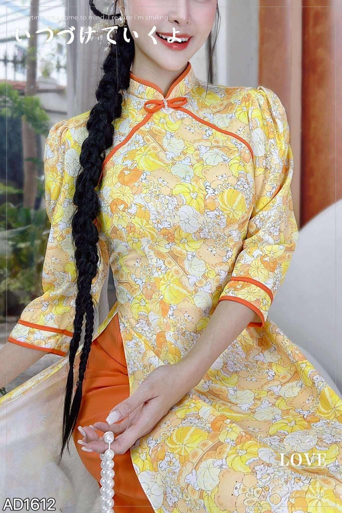 Áo Dài Tam Giác Bow AD1612 (áo lẻ)