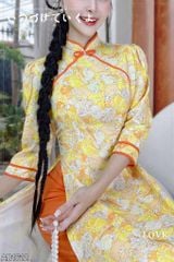 Áo Dài Tam Giác Bow AD1612 (áo lẻ)