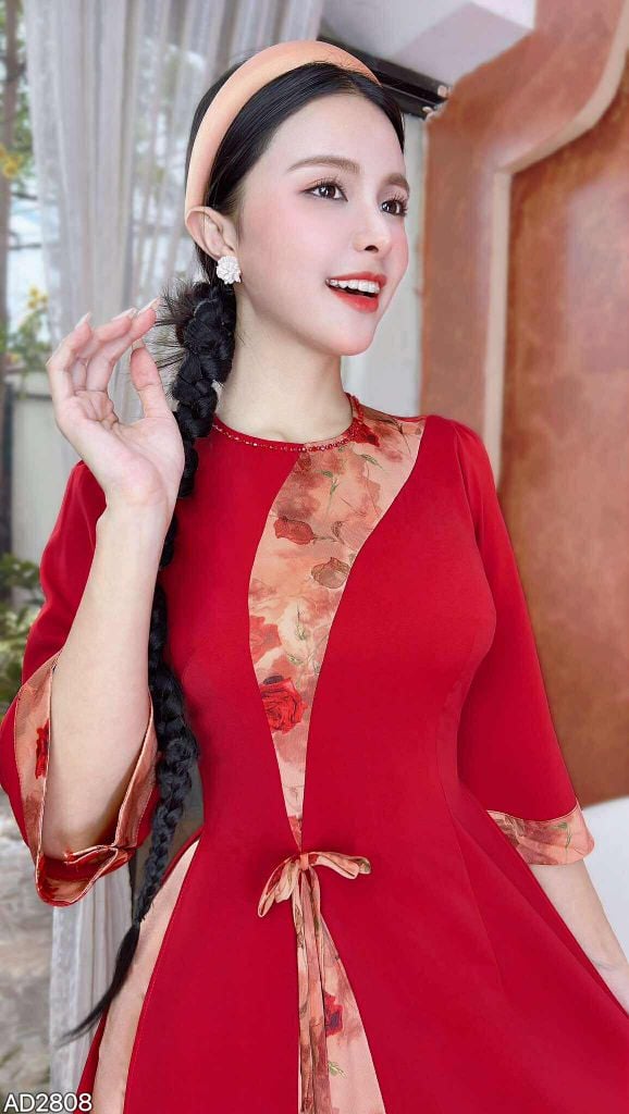 Áo Dài Lục Bình AD2808 (áo lẻ)