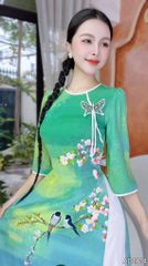 Áo Dài Cô Nương Bướm Kèm Phụ Kiện AD2814 (áo lẻ)