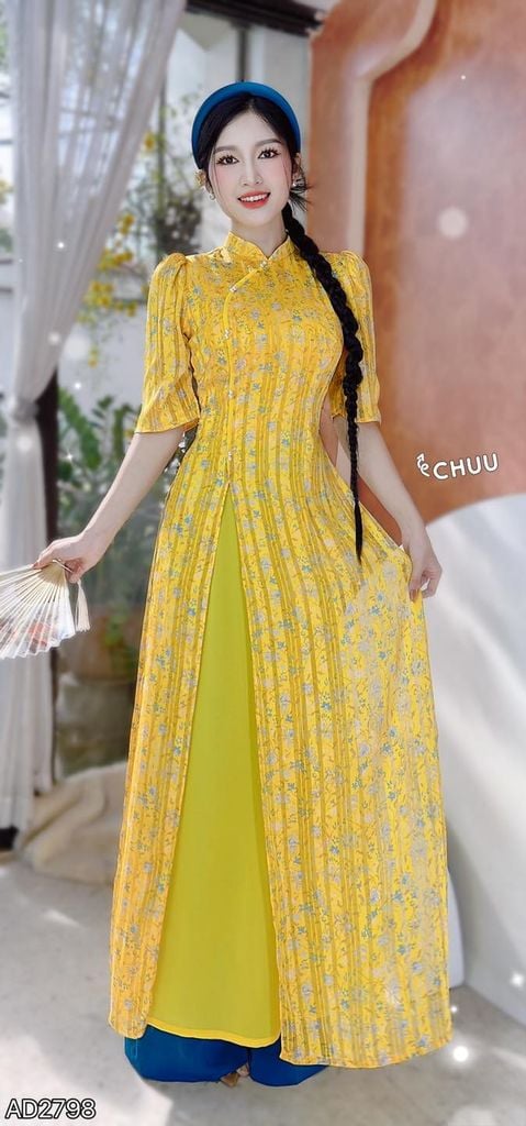 Áo Dài 4 Tà Đôi Ngọc Thượng Ngàn AD9003.2798 (áo lẻ)