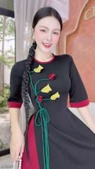 Áo Dài Hoa Snake AD2826 (áo lẻ)