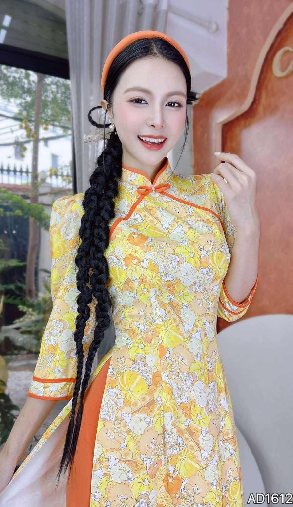 Áo Dài Tam Giác Bow AD1612 (áo lẻ)