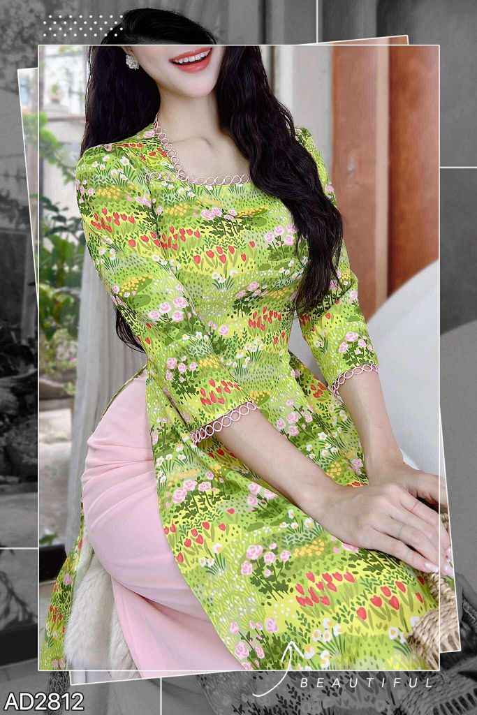 Áo Dài Vòng Tròn Tí Hon AD2812 (áo lẻ)