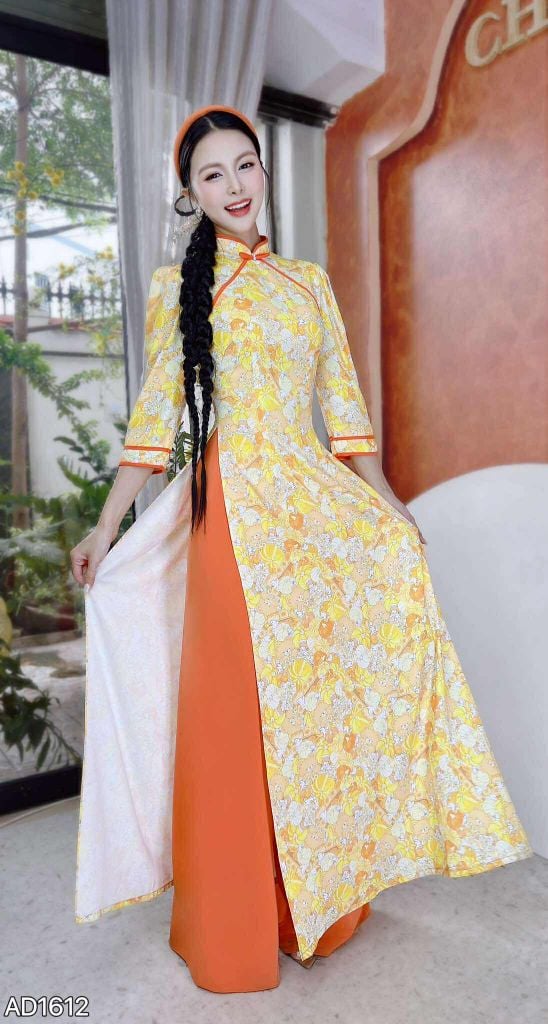 Áo Dài Tam Giác Bow AD1612 (áo lẻ)