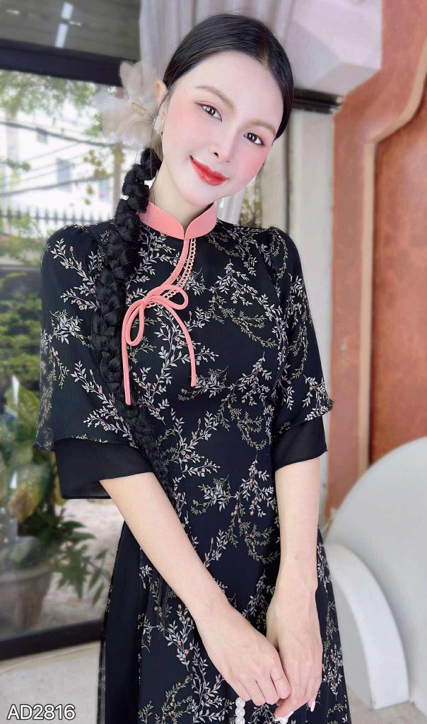 Áo Dài 4T Hải Hà AD2816 (áo lẻ)