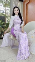 Áo Dài Trăng Trên Mây AD9002.2828 (áo lẻ)