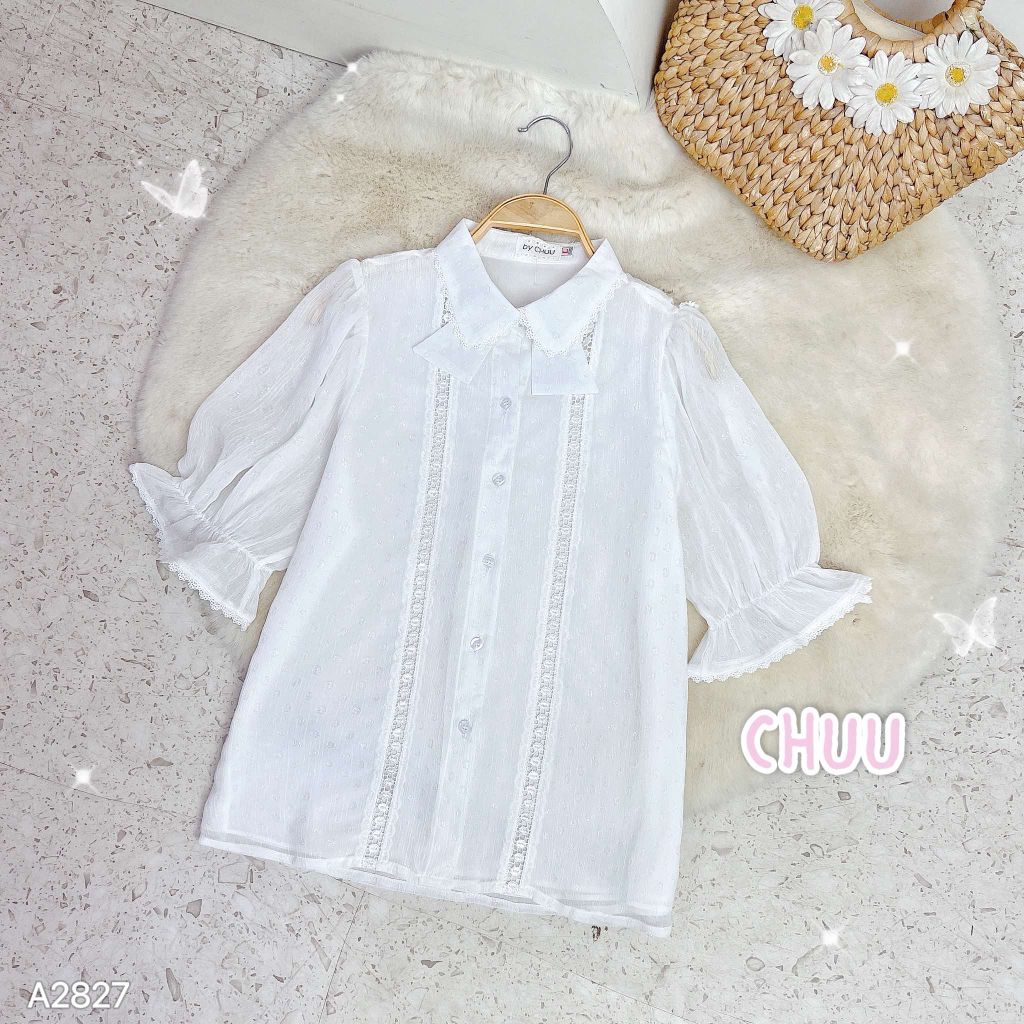 Áo Ren Đôi Cổ Tie A2827