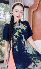 Áo Dài 4 Tà Viền Tam Giác AD9003.1554 (áo lẻ)