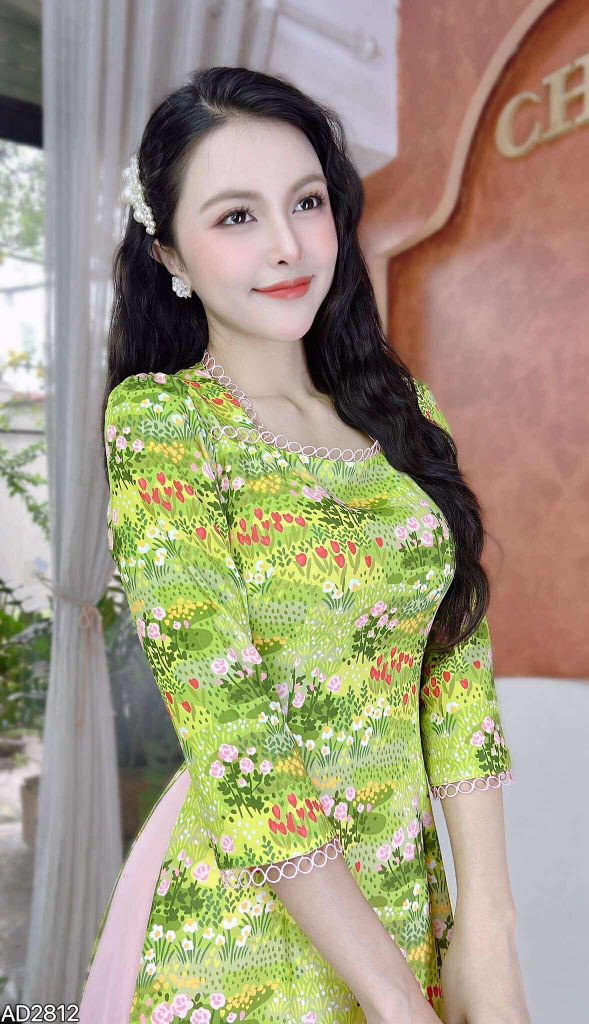 Áo Dài Vòng Tròn Tí Hon AD2812 (áo lẻ)