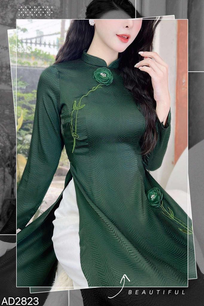Áo Dài Cánh Hồng Phai+2PK AD9001.2823 (áo lẻ)