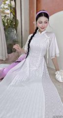 Áo Dài 4 Tà Phượng Hoàng+PK AD9003.2806 (áo lẻ)