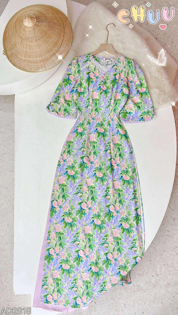 Áo Dài Punny May Mắn AD2818 (áo lẻ)