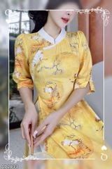 Áo Dài Vân Mây Trắng AD2833 (áo lẻ)