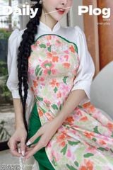 Áo Dài Trăng Trên Mây AD9002.2828 (áo lẻ)