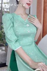 Áo Dài Cổ Sóng Valley AD1463 (áo lẻ)